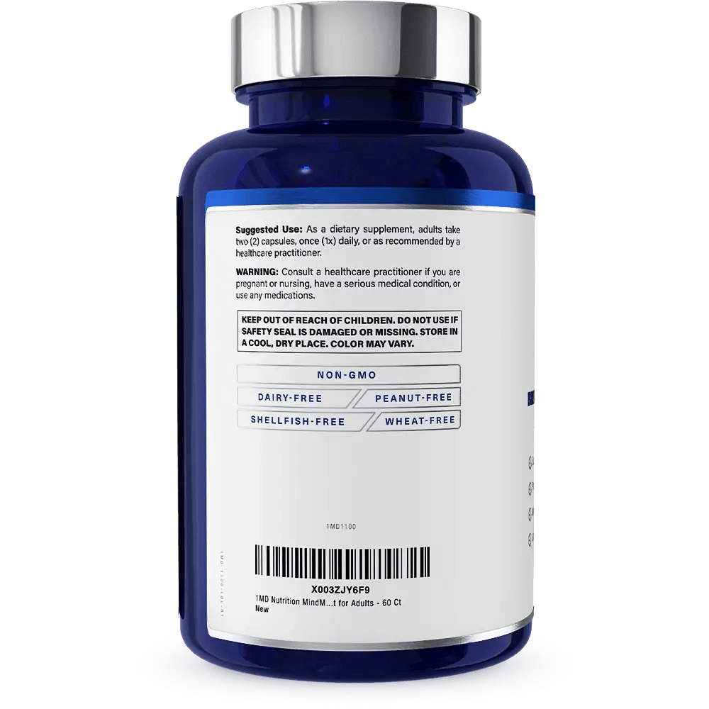 1MD Nutrition MindMD bottle render barcode side