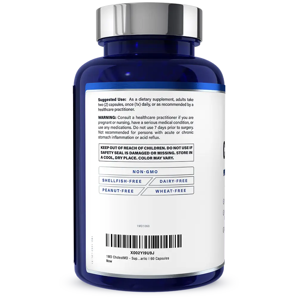 1MD Nutrition CholestMD bottle render barcode side