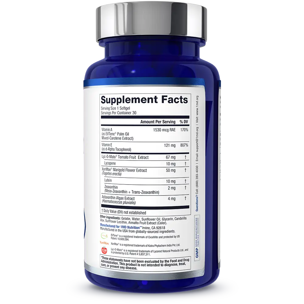 1MD Nutrition VisionMD bottle render supplement facts side