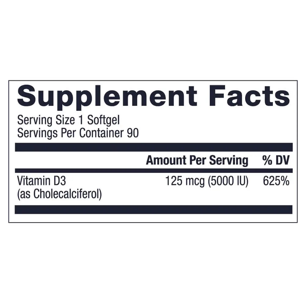 1MD Nutrition D3 supplement facts