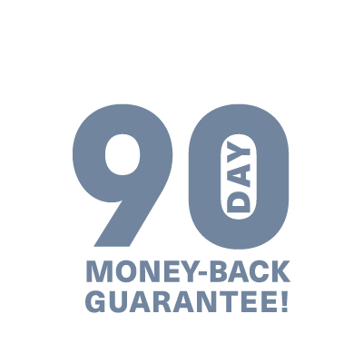 90-Day Money-Back Guarantee graphic seal