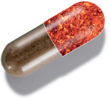 capsule graphic showing 1MD Nutrition GlucoseMD ingredient capsicum extract