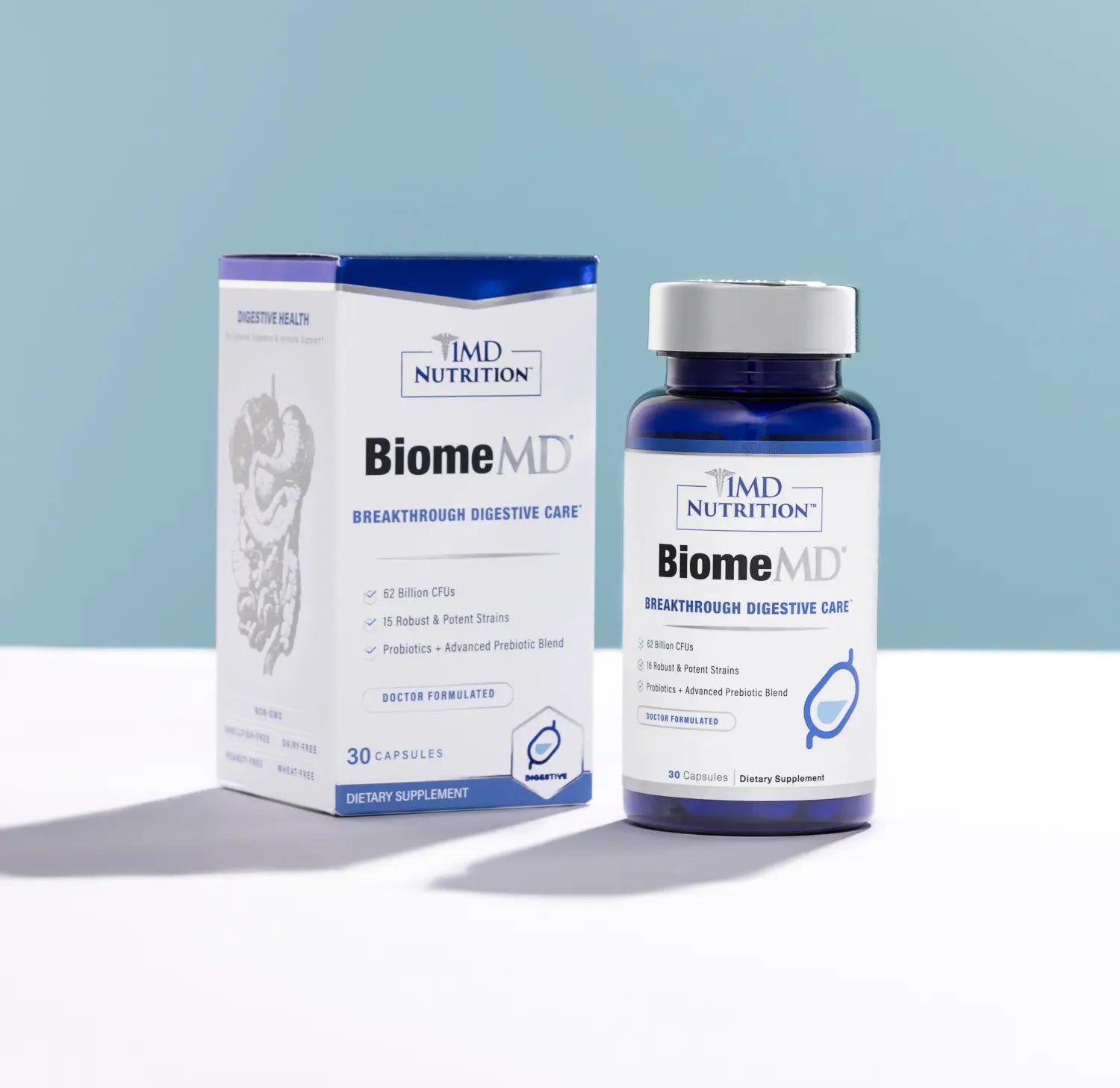 1MD Nutrition BiomeMD box and bottle
