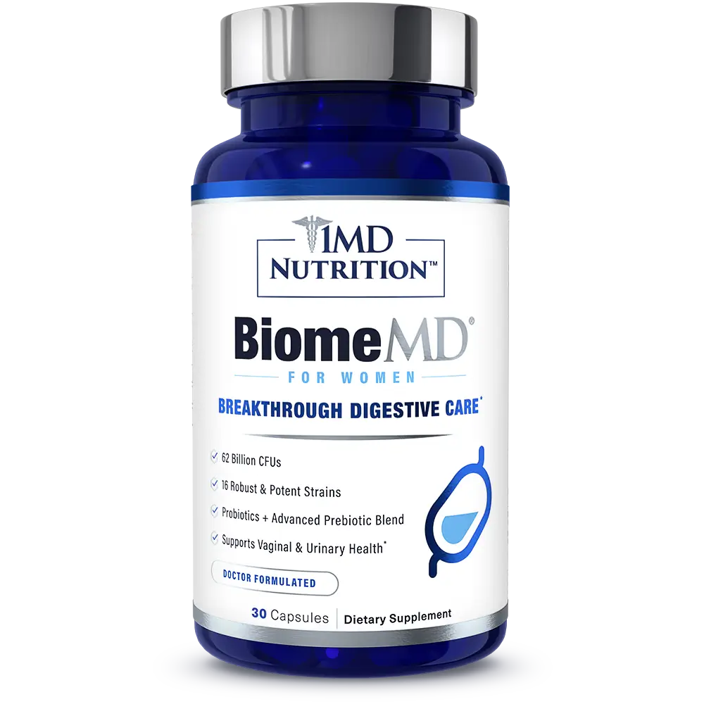 1MD Nutrition BiomeMD for Women bottle render